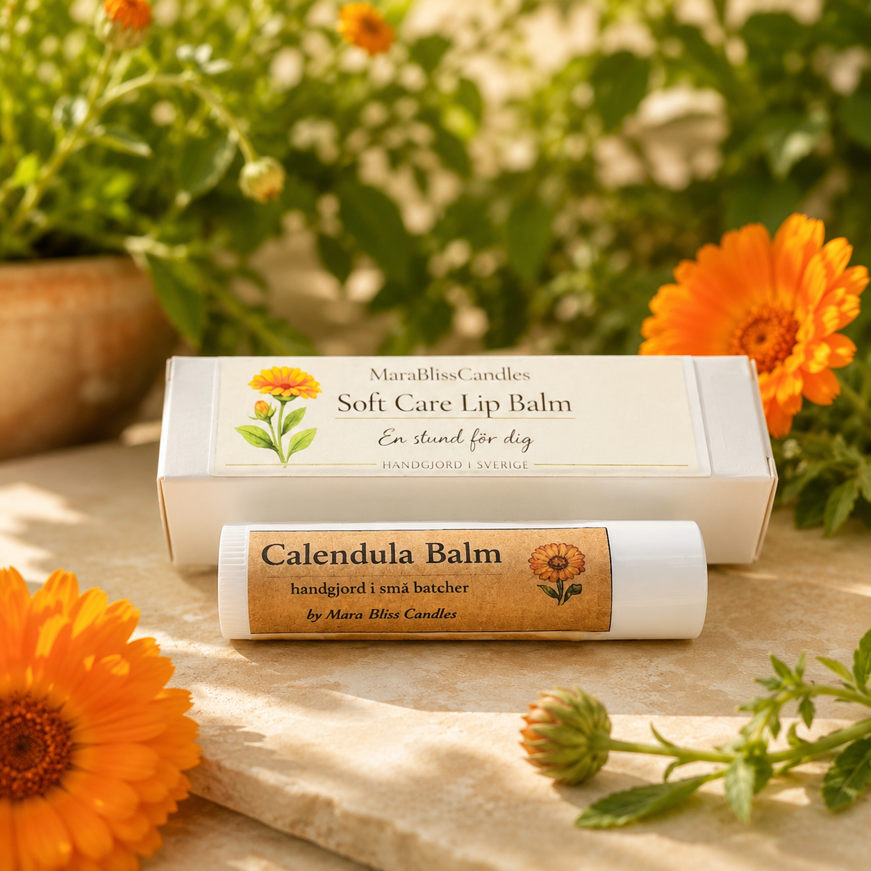 Calendula Lip Balm - Ringblomma Läppbalsam