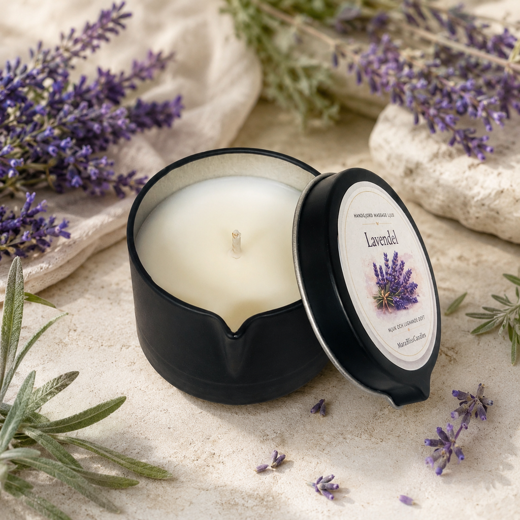 Massageljus – Lavendel