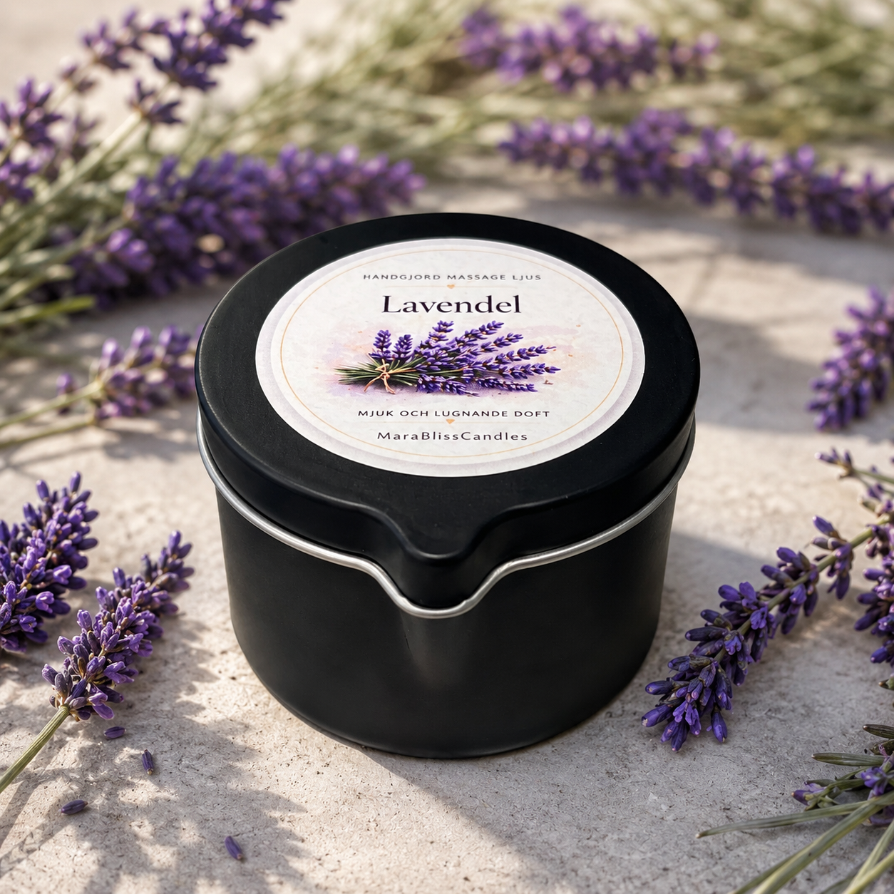 Massageljus – Lavendel (Stor)