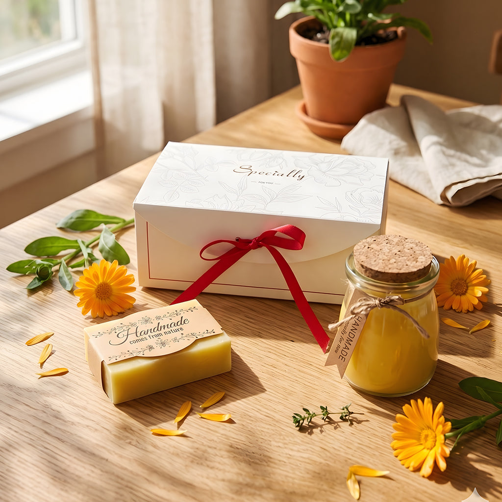 Ringblomma & Bivax – Lugn Hemma Set