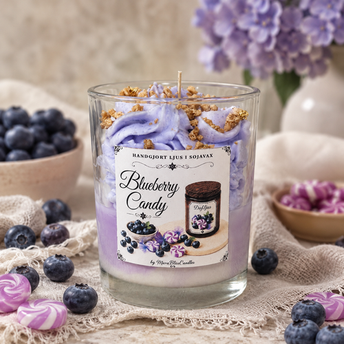 blueberry candy ljus 