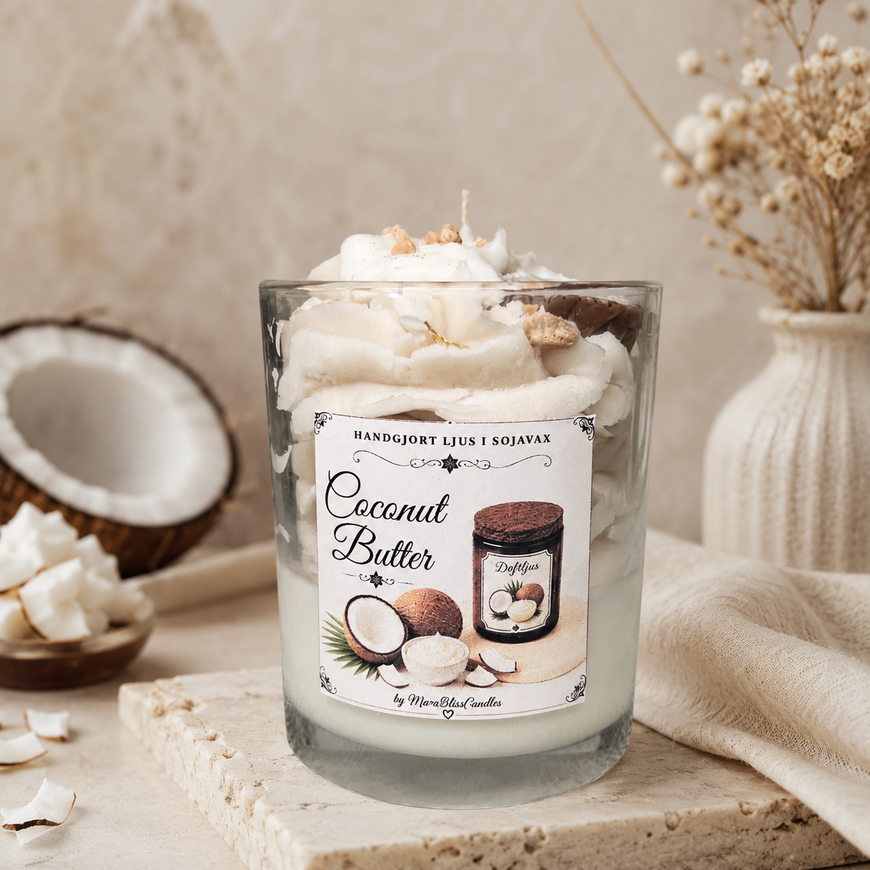 candle in a glass jar