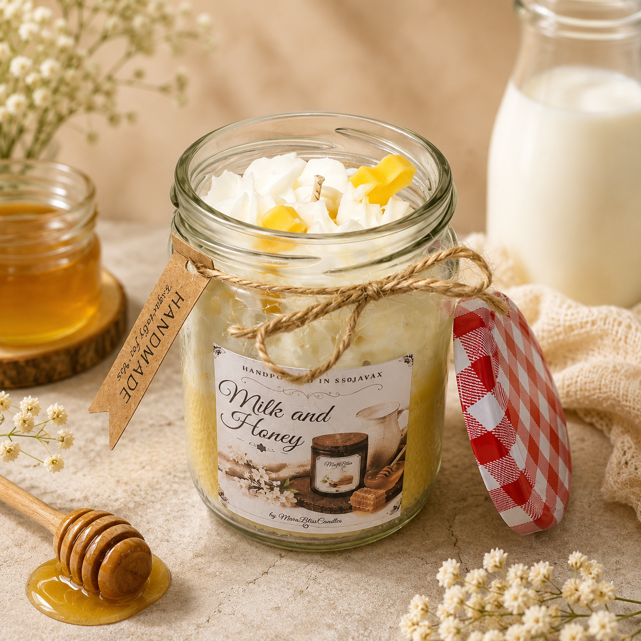 milk & honey ljus