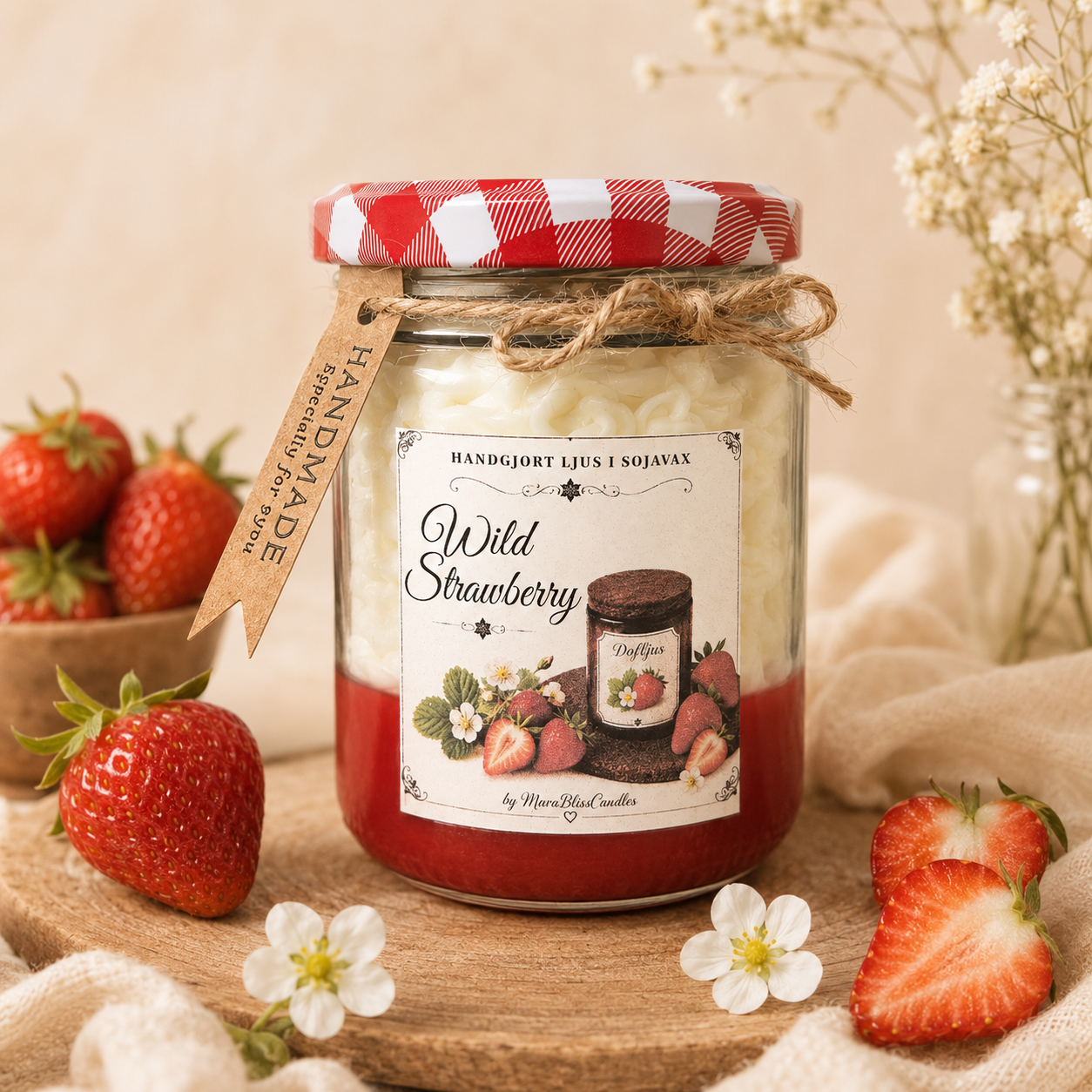 wild strawberry ljus